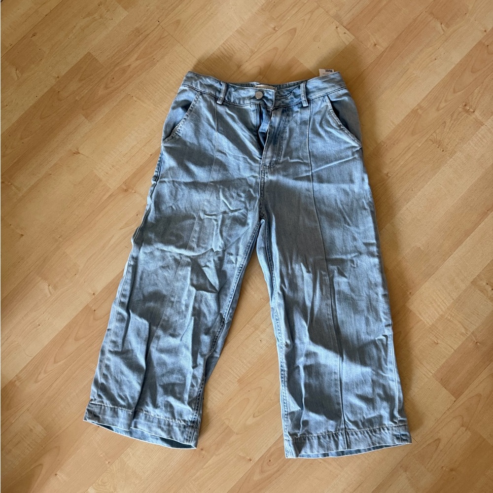 PAIGE Wide Leg Light Wash Jeans Size 24